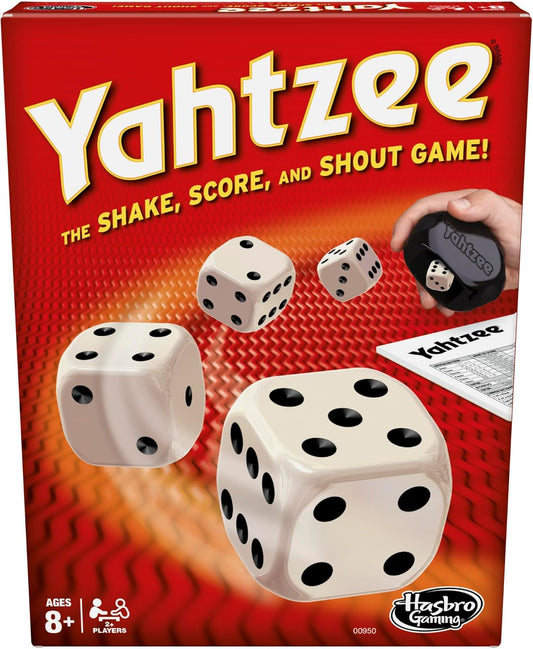 Hasbro Gaming Yahtzee Game, Fast-Playing Dice Games for Kids, Teens, a