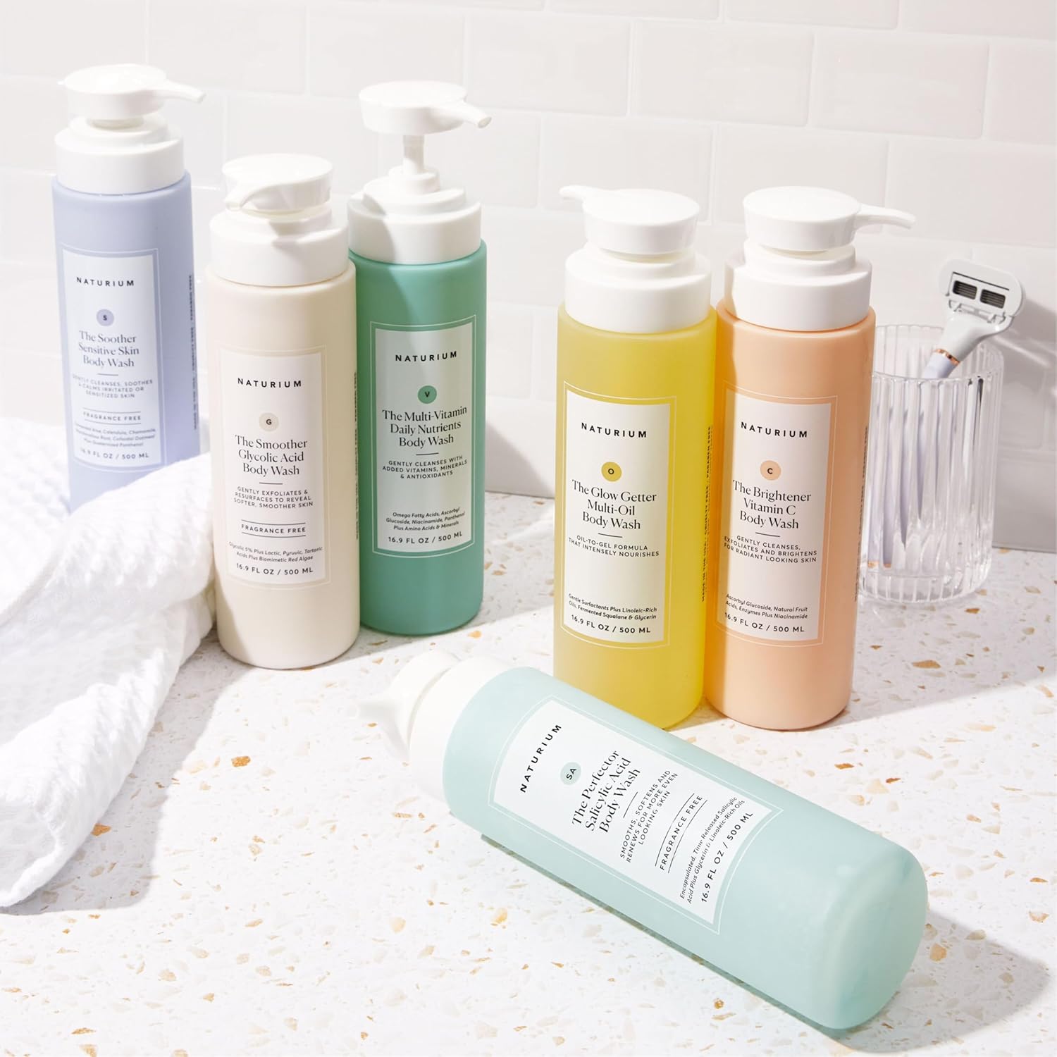 Naturium The Glow Getter Multi-Oil Hydrating Body Wash, Gentle Cleanse