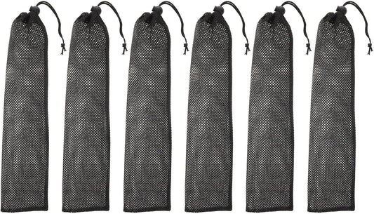 Mipcase 6Pcs Finch Feeder Socks : Polyester Hanging Mesh Bird Feeder Bag for Wild Birds Outdoor Backyard Seed & Suet Pouch, 15.72X3.89X0.04inch (Black)