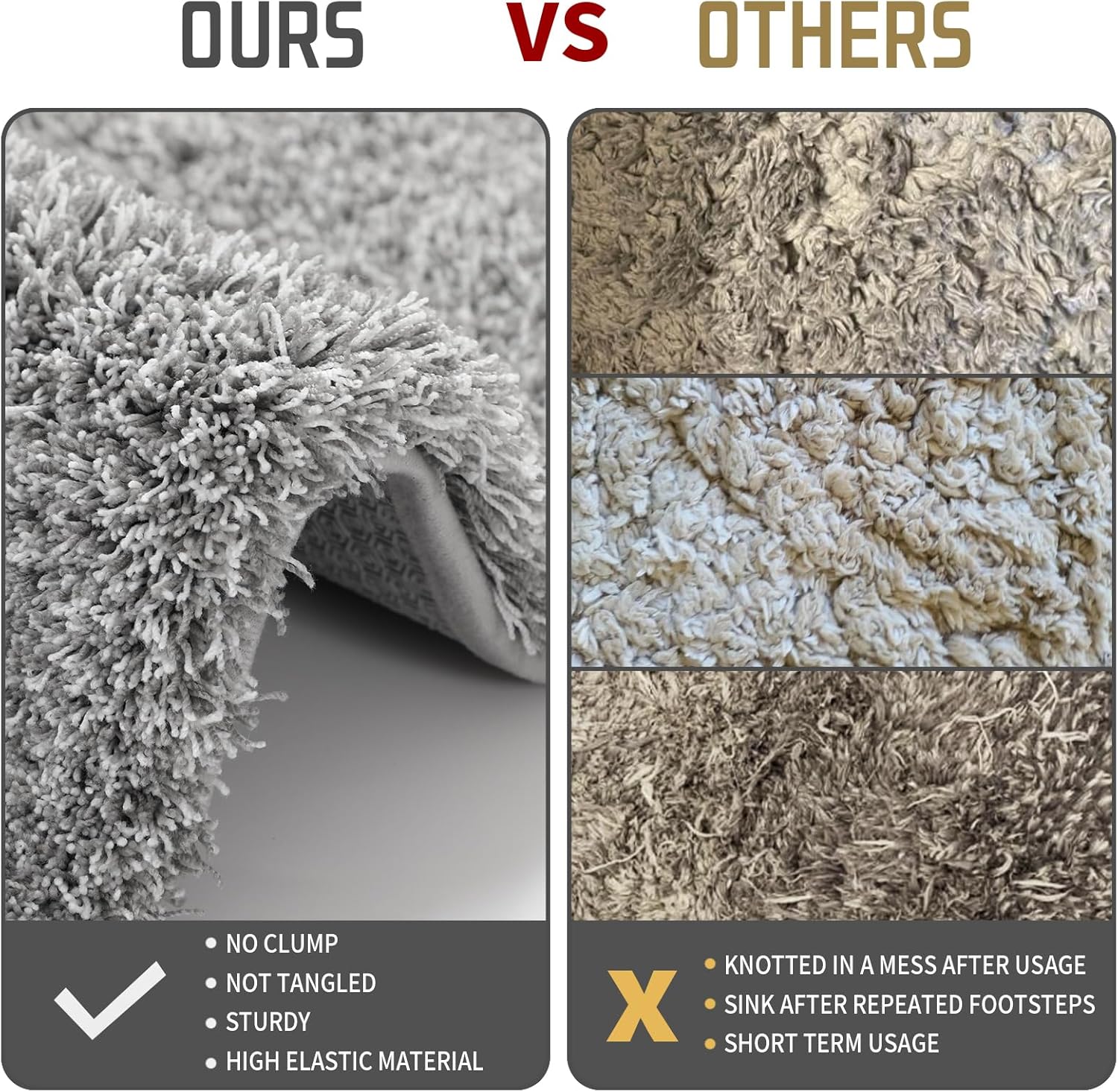 Yimobra Bathroom Rugs Non Slip Washable, Ultra Soft and Water Absorben