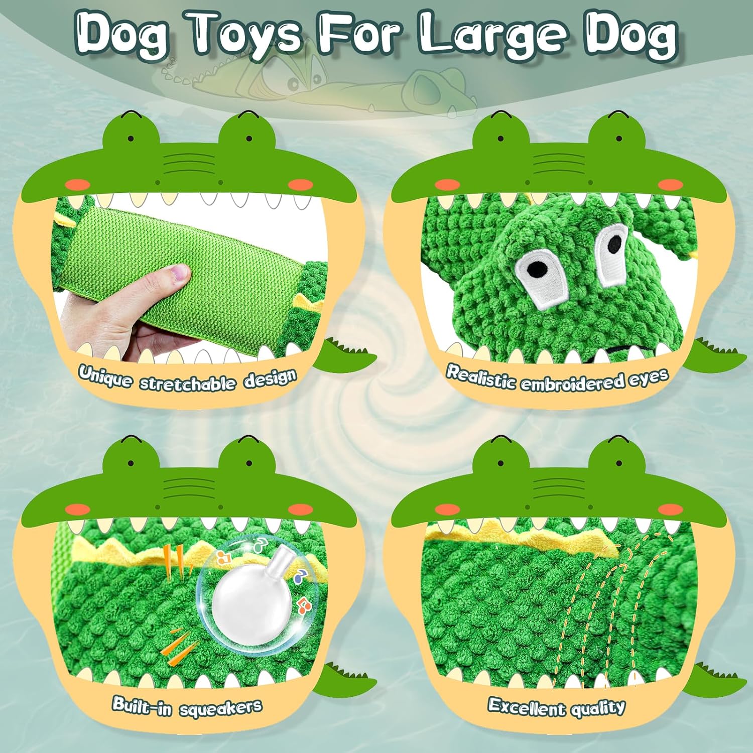 Dog Toys for Aggressive Chewers : Tough Interactive Tug of War Dog Toy