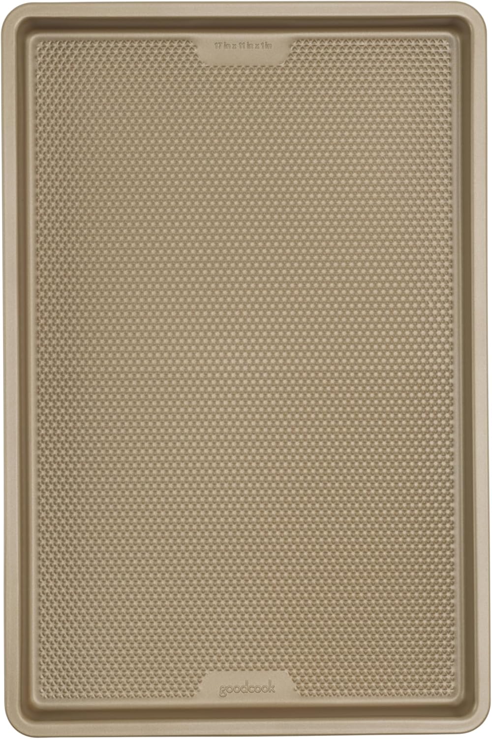 GoodCook BestBake Nonstick Textured Carbon Steel Cookie Sheet, 11" x 17", Large Baking Sheet, Even Heating, Scratch-Resistant, Non-Toxic, Durable, Ideal for Baking and Sheet Pan Dinners