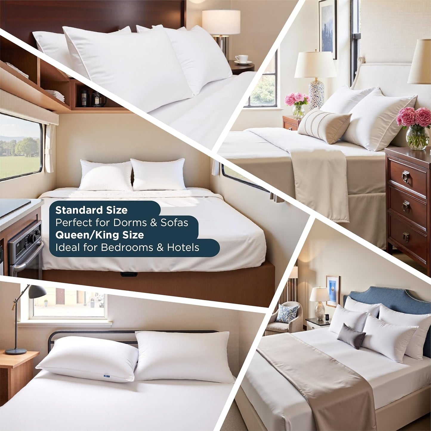Bedsure Pillows Queen Size Set of 2 - Hotel Collection Bed Pillows for