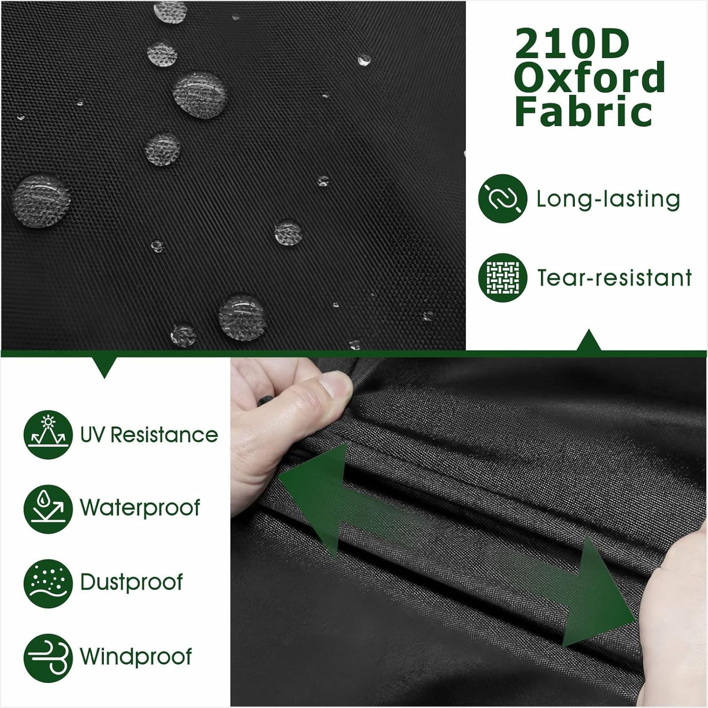 Utility Wagon Cover Waterproof – Heavy Duty Folding Wagon Cover for Garden Cart Outdoor Storage, Fits Wagon Up to 55" L x 47" W x 16" H
