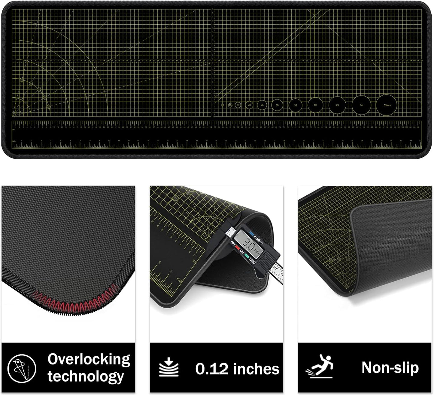 ‌2F22E Premium Portable Workbench Mat 43.31"x15.75" Inch - Non-Slip Du