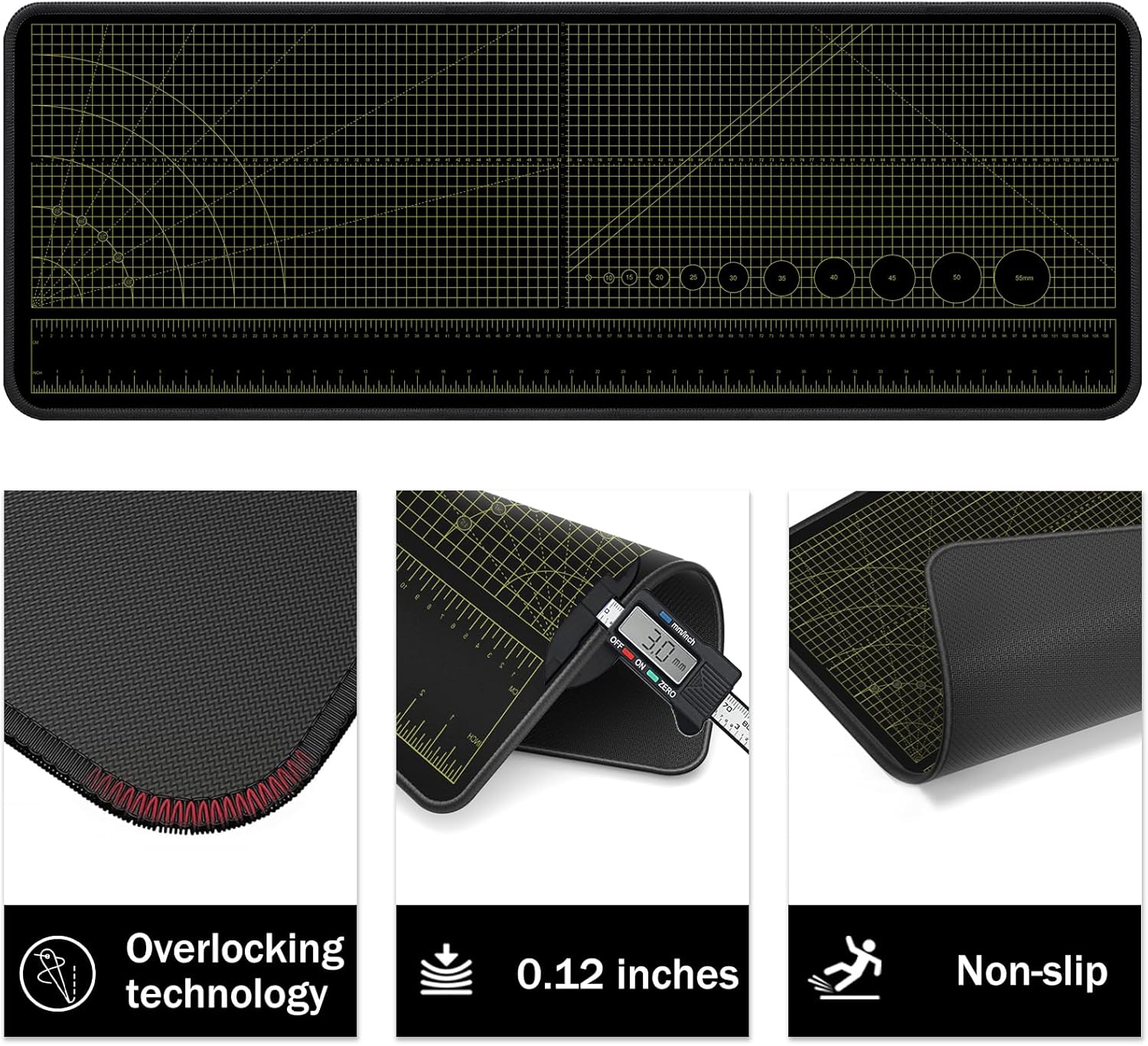 ‌2F22E Premium Portable Workbench Mat 43.31"x15.75" Inch - Non-Slip Du