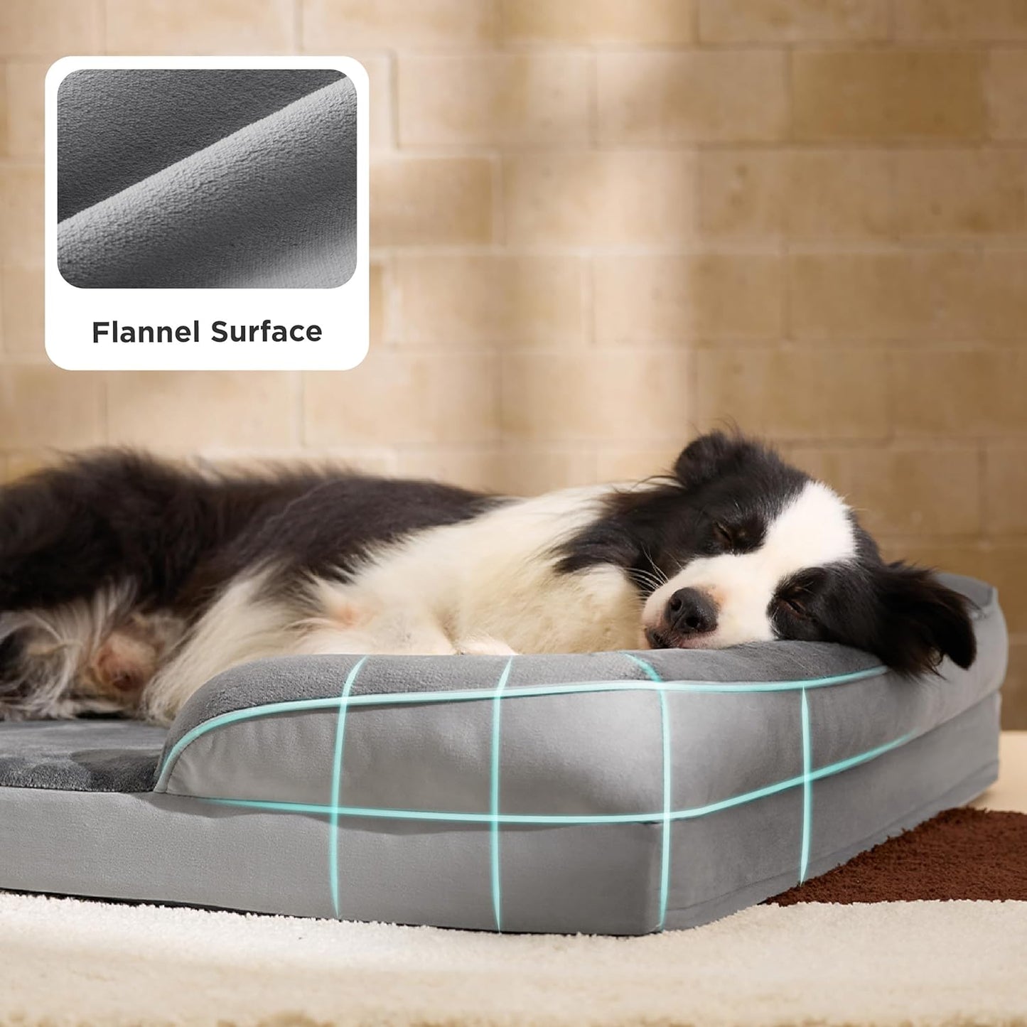 Bedsure Orthopedic Dog Beds Large Sized Dog - Washable Large Dog Cat B