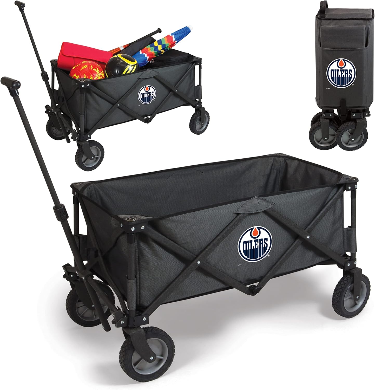 PICNIC TIME NHL Washington Capitals Adventure Wagon Folding Wagon - Wagon Cart - Sport Utility Wagon - Beach Wagon Collapsible