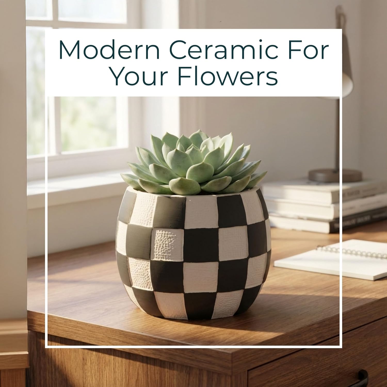Cement Planter Pots – Planters for Indoor or Outdoor Decor, Patio or G