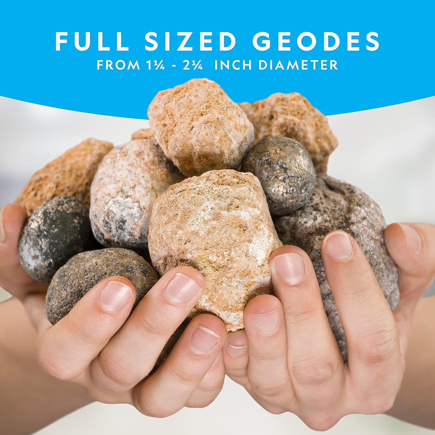 National Geographic Break Open 10 Premium Geodes – Includes Goggles & 
