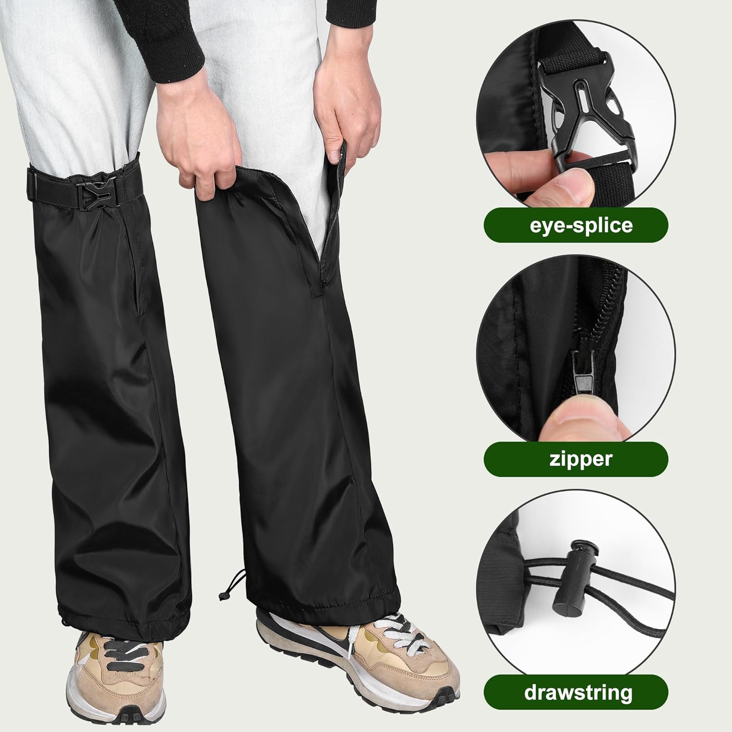 Adnee 2 PCS Garden Trimming Leg Chaps-Weed Eating Leg Protectors-Lawn 