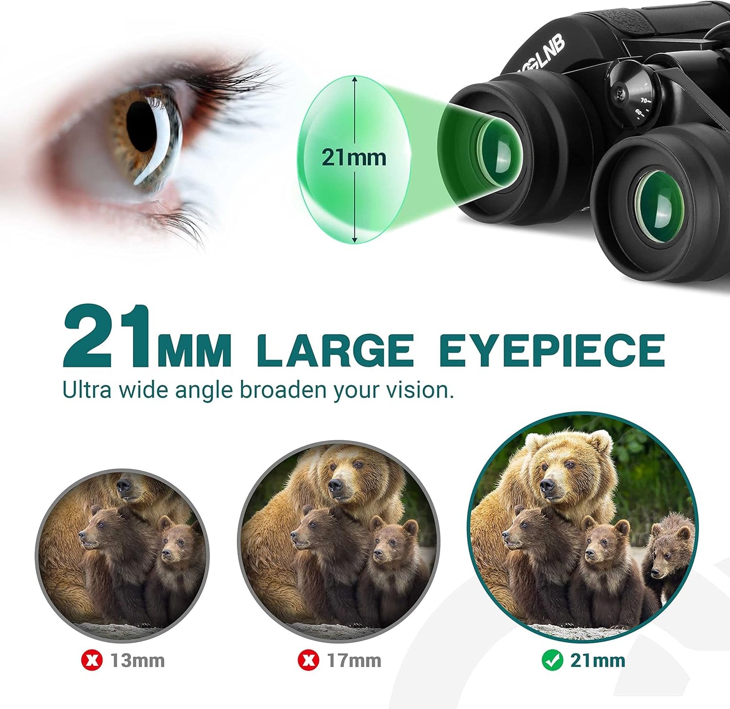 ESSLNB 15-30X80 Zoom Astronomy Binoculars with Built-in Tripod Mount Giant Binoculars with Phone Adapter and Case for Bird Watching Hunting and Stargazing