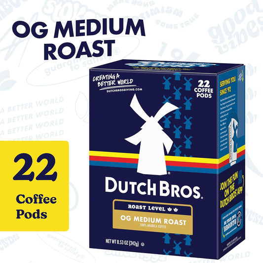 Dutch Bros® OG Medium Roast, 22 Count, Medium Roast, Single Serve Coff