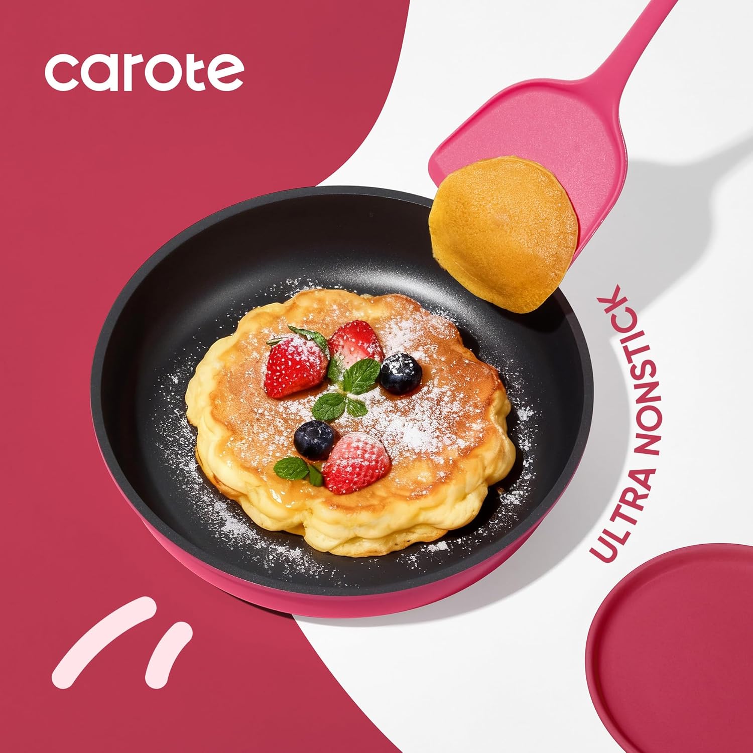 CAROTE 15pcs Pots and Pans Set Non Stick, Cookware Set Non Toxic with 