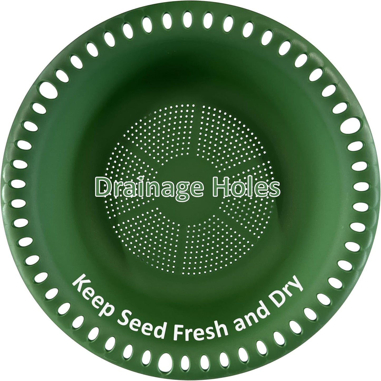 Hanging Bird Feeder Tray with Drainage Holes for Outside Fit Most Seed, Rugged Recycled Plastic Feeding Station, Great for Attracting Wild Birds (12 inch, Green)