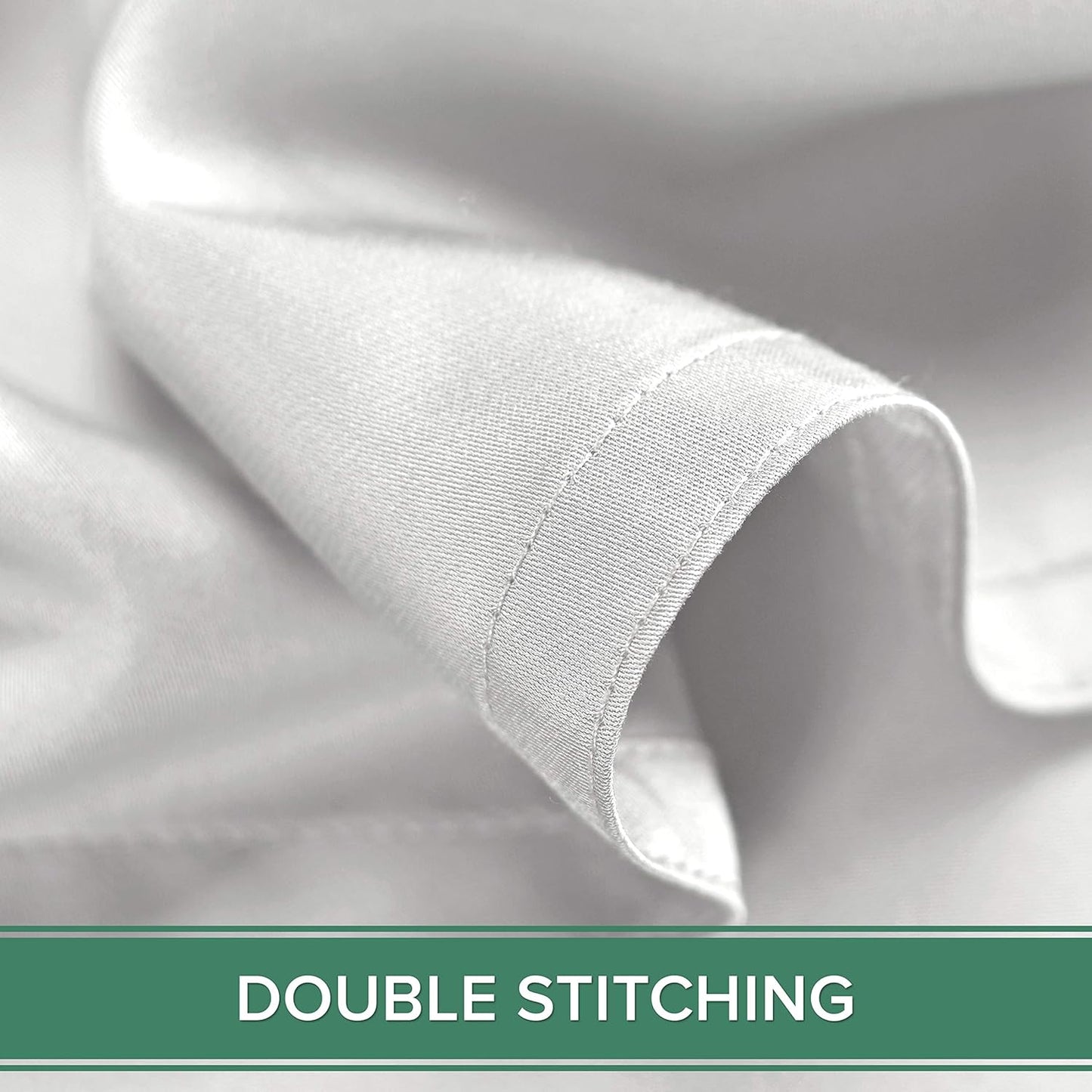 King Sheets by Pure Bamboo, Genuine 100% Organic Viscose Derived from Bamboo Bed Sheet Set, Soft & Cooling, Double Stitching, 2 Year Quality Promise (King, White)