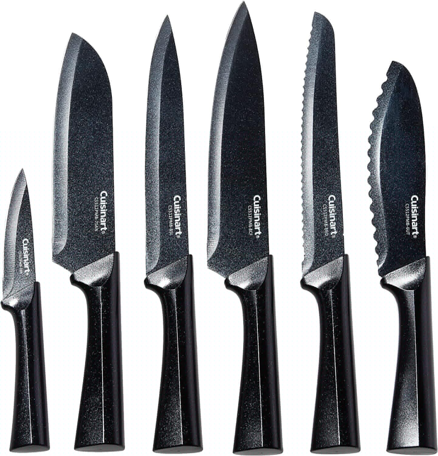 CUISINART Cutlery Knife Set, 12pc Metallic Cutlery Knife Set with Blad