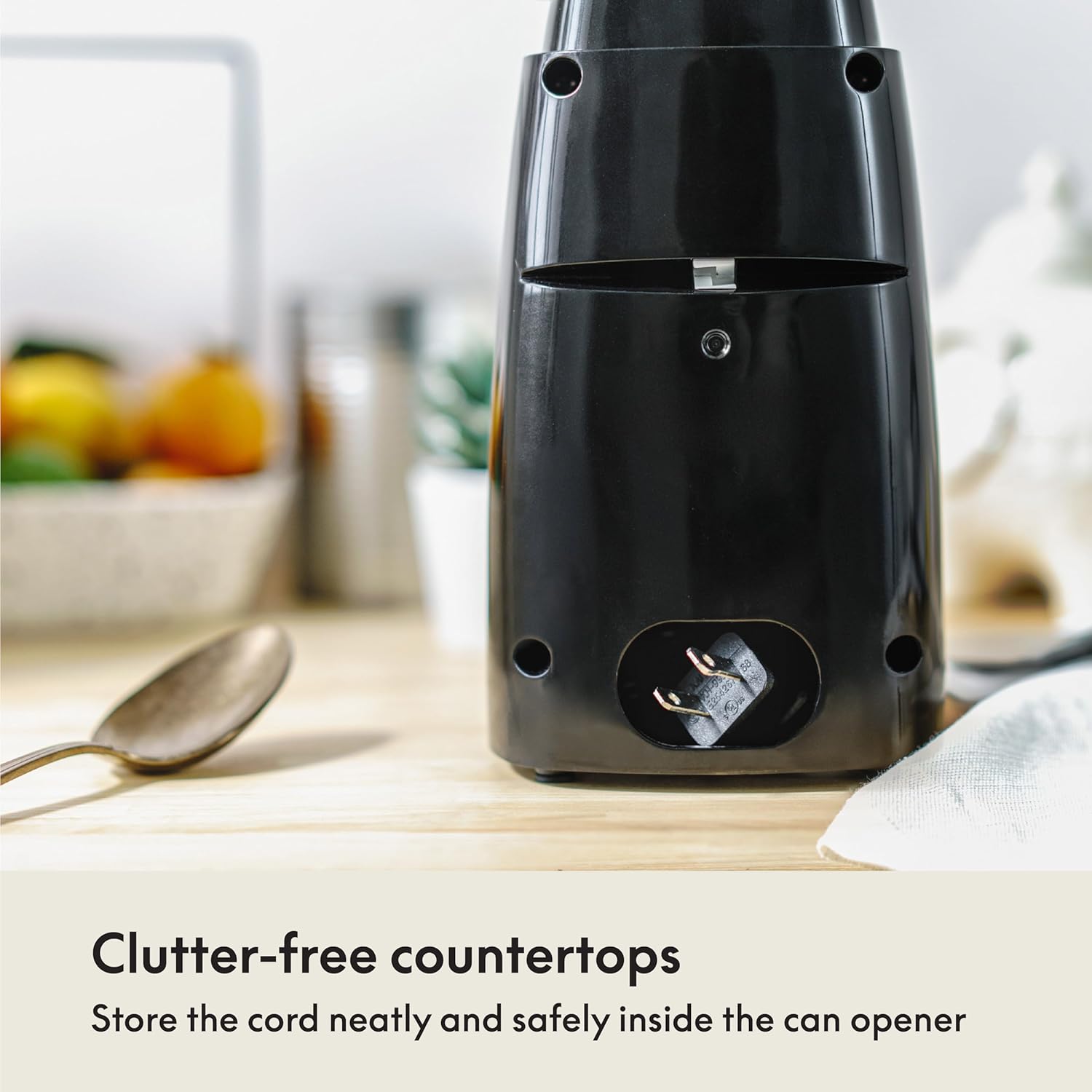 bella Electric Can Opener and Knife Sharpener, Removable Cutting Lever