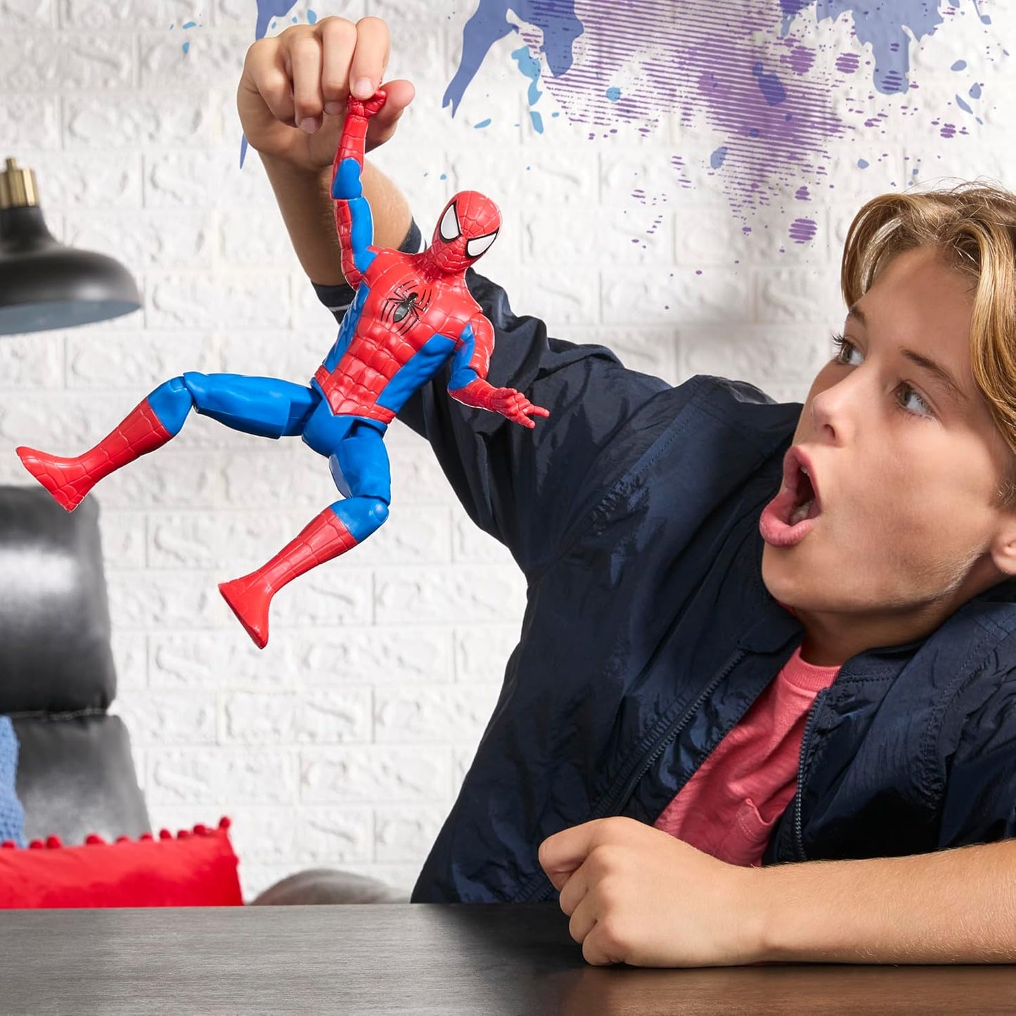 Marvel Spider-Man Titan Series Action Figure, 12-Inch (30 cm) Super He