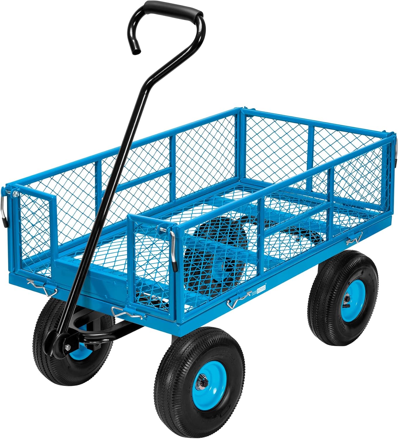 VIVOHOME Heavy Duty 880 Lbs Capacity Mesh Steel Garden Cart Folding Ut