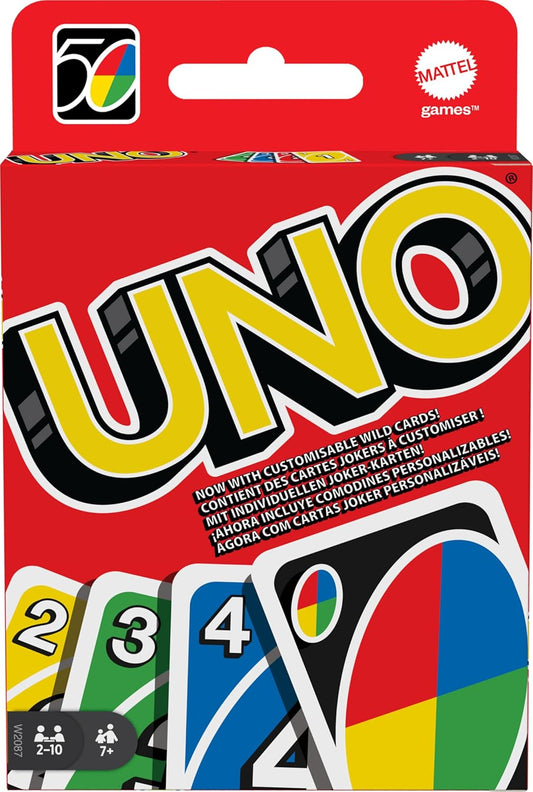 UNO - Classic Colour & Number Matching Card Game - 112 Cards - Customi