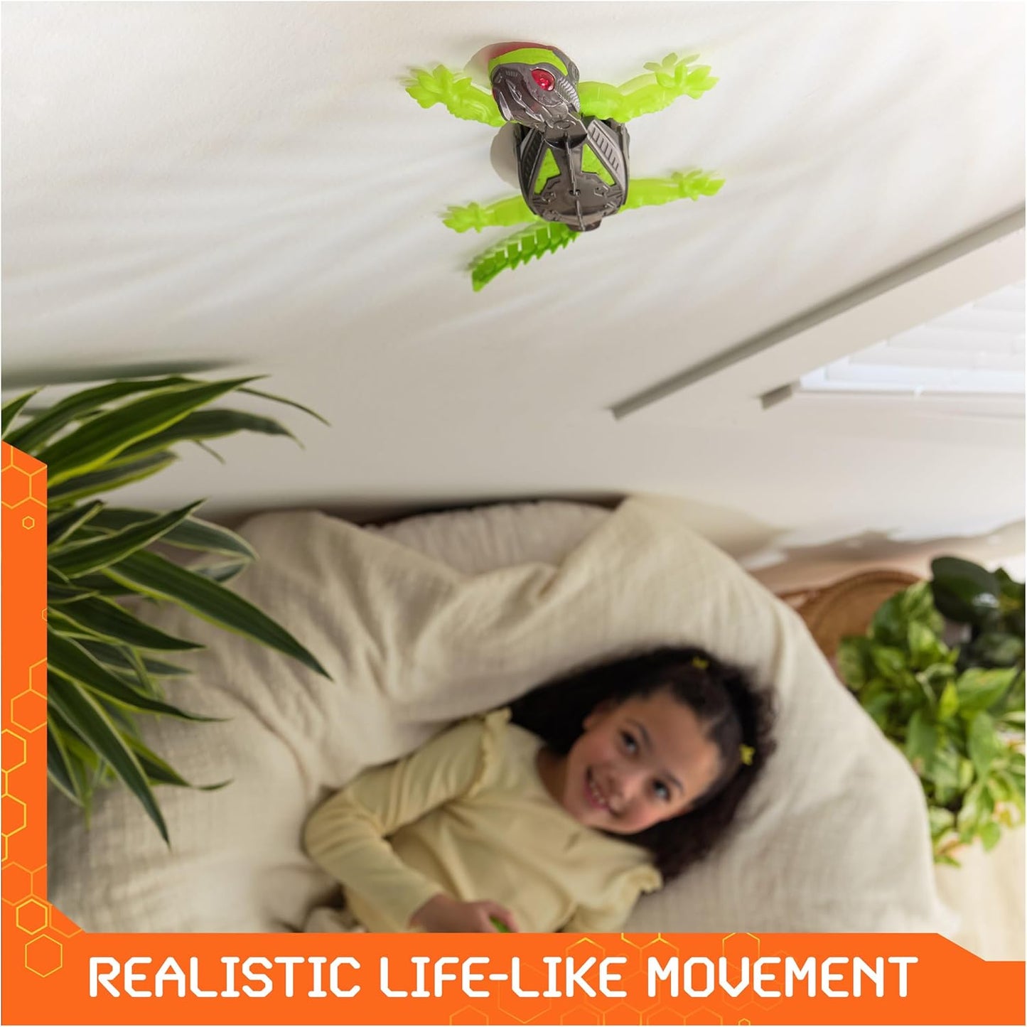 HEX BOTS Wall Crawler Gecko with Official Wall Climber Technology, Rec