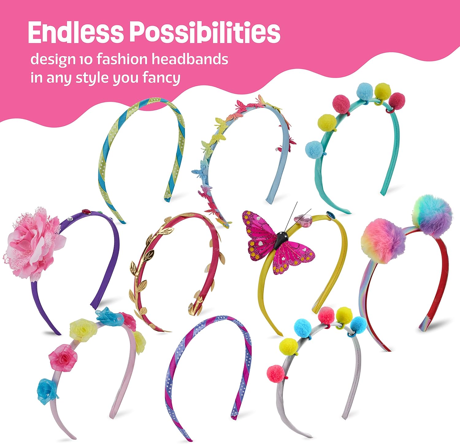 Pretty Me Headband Making Kit for Girls - Arts & Crafts Easter Gift - 