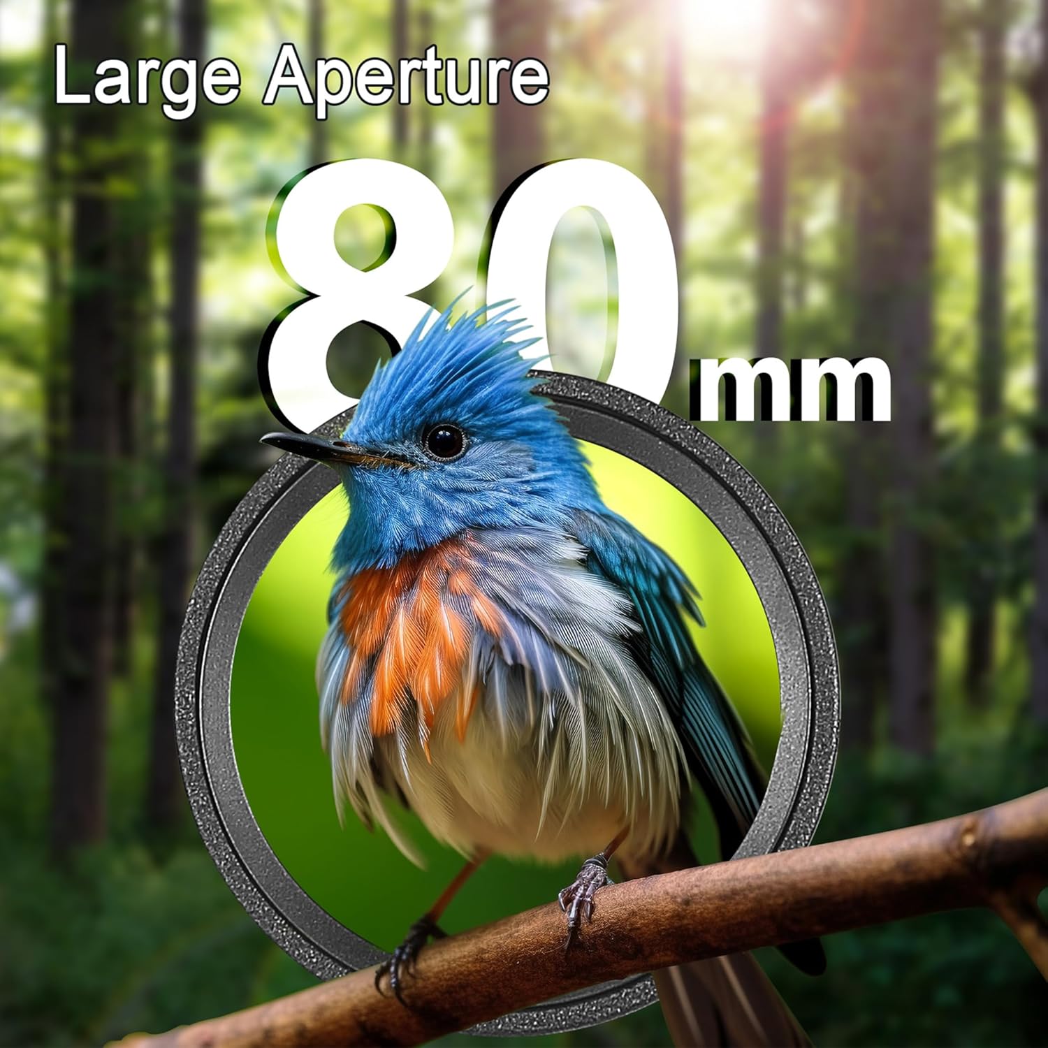 20-60x80 Spotting Scopes for Bird Watching, BAK4 Waterproof Spotting S
