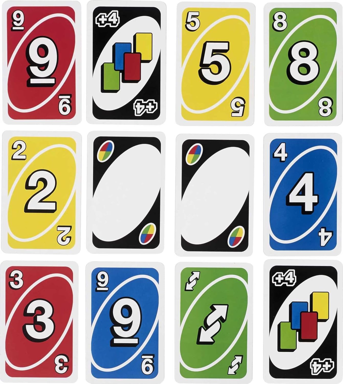 Mattel Games Giant UNO Card Game for Kid, Adult & Families, Color Blin