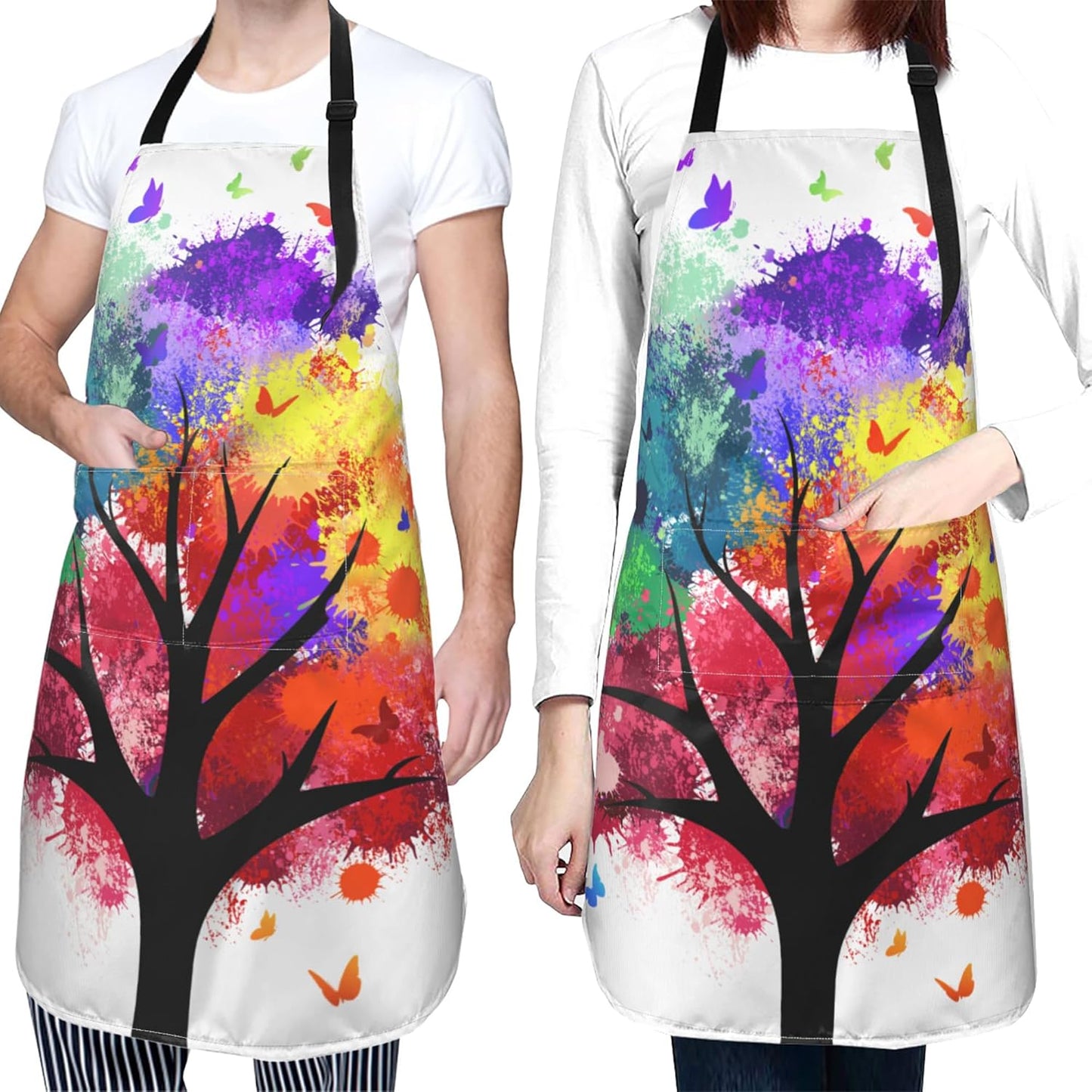 Artist Painting Apron with 2 Pockets Painters Art Aprons Gifts for Wom