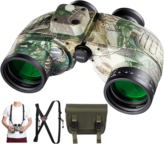10X50 Marine Binoculars for Adults, Waterproof Binoculars with Rangefi