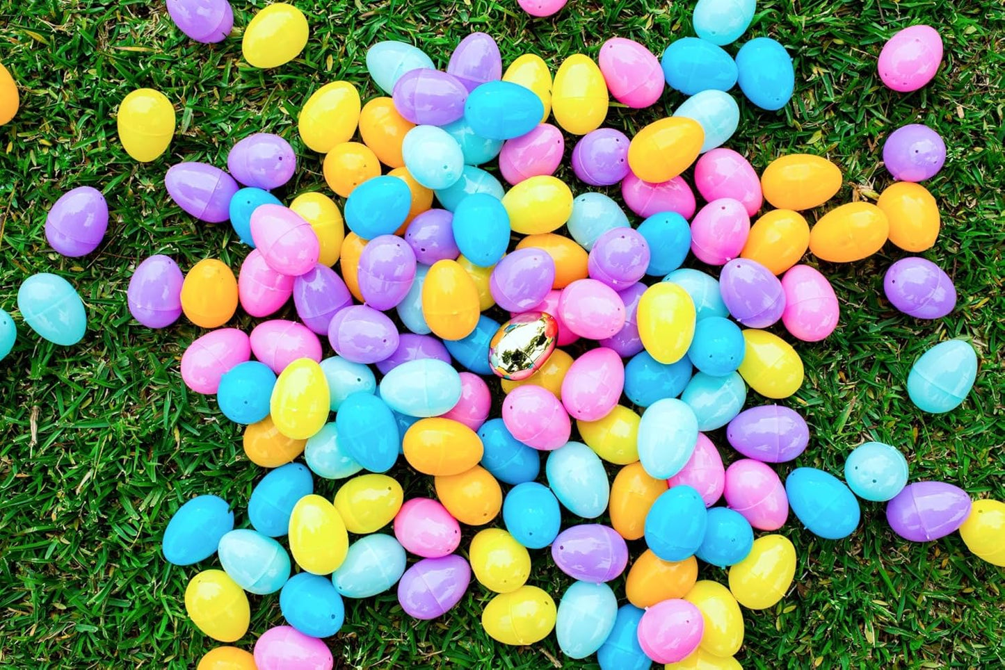 GiftExpress Pastel Color Easter Eggs - 50 Piece Assorted Bulk 2.3" x 1