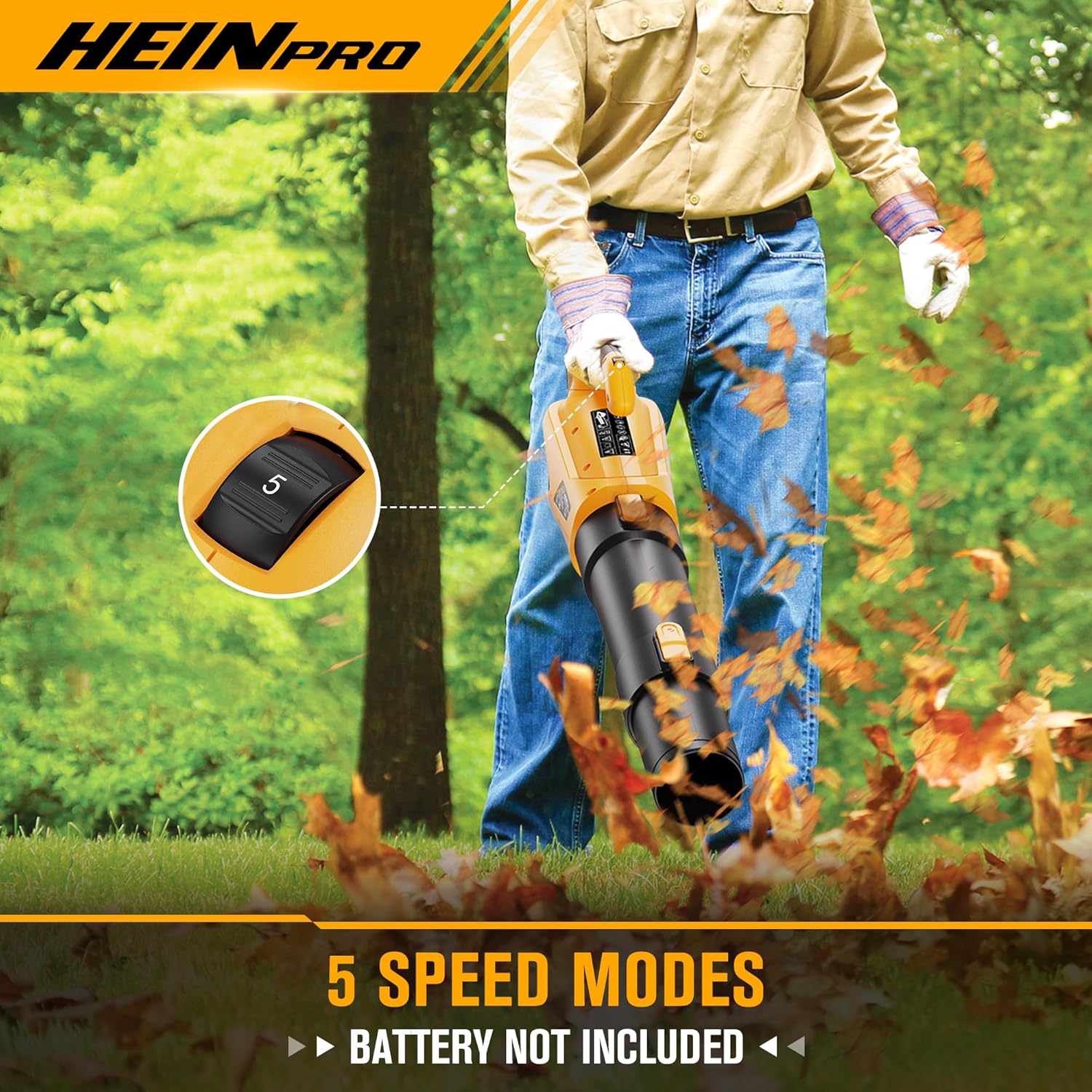 Cordless Leaf Blower Compatible with Dewalt 20V Max Battery, 500CFM/15