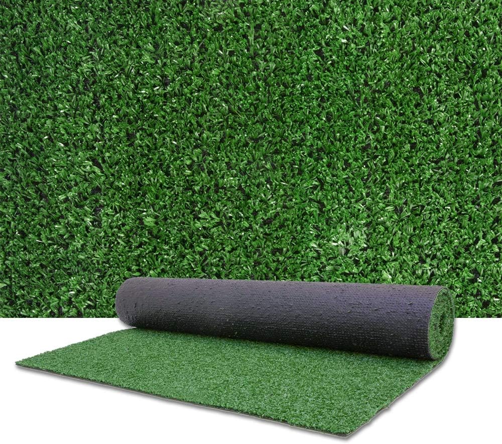 Synthetic Artificial Grass Turf 0.4" Customized Sizes, Drainage Holes Pet Faux Grass Astroturf Rug Carpet 4FTX6FT Indoor Outdoor Rug Area Garden Decor