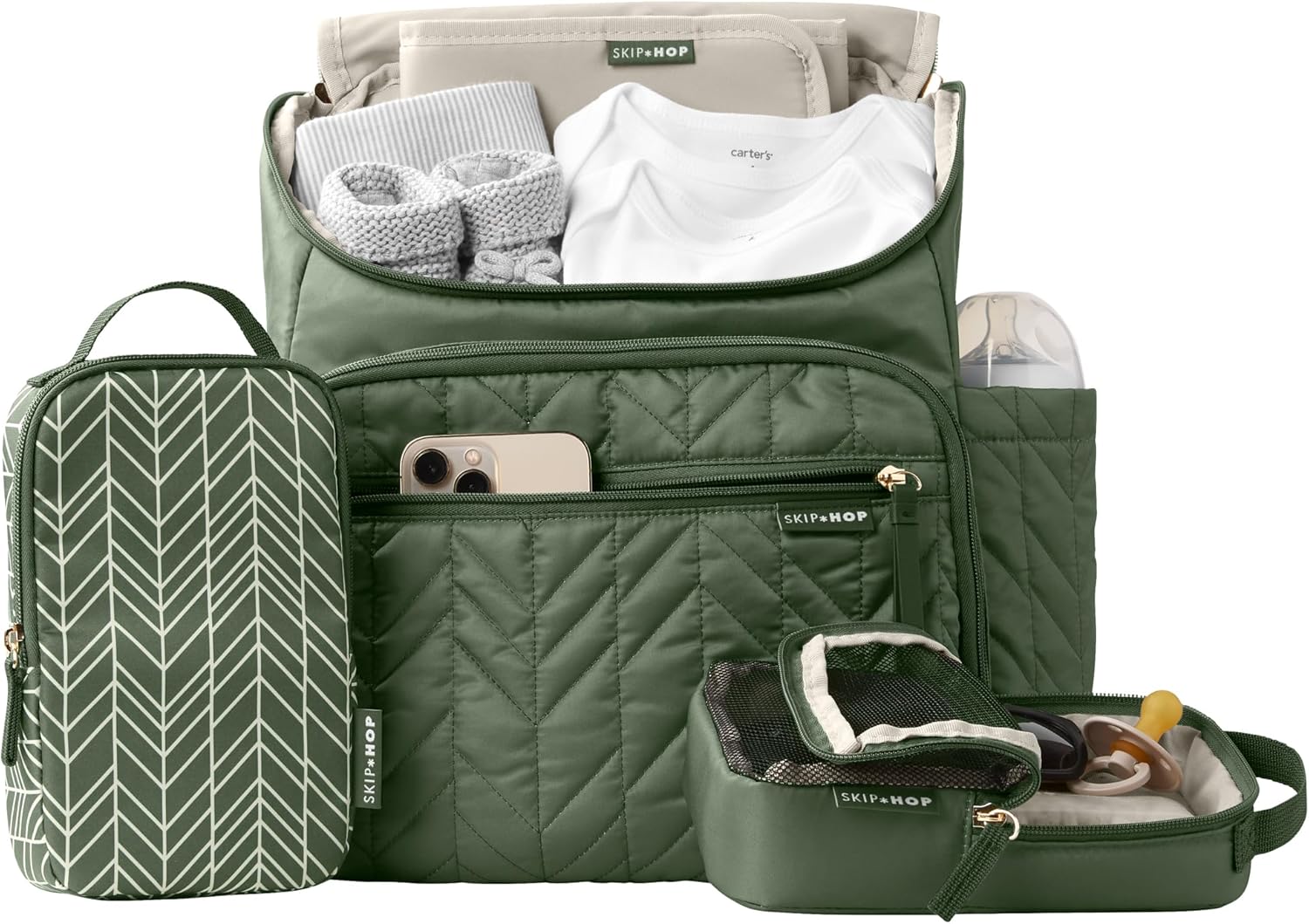 Skip Hop Diaper Bag Backpack: Forma, Multi-Function Baby Travel Bag wi