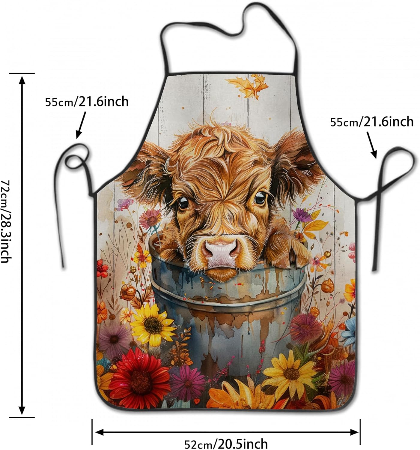 Funny Apron for Men Women Baking Gardening Sewing BBQ Waterproof Cute 