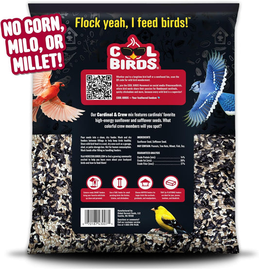 Cardinal & Crew Wild Bird Seed – 10 lb. Black Oil Sunflower, Sunflower