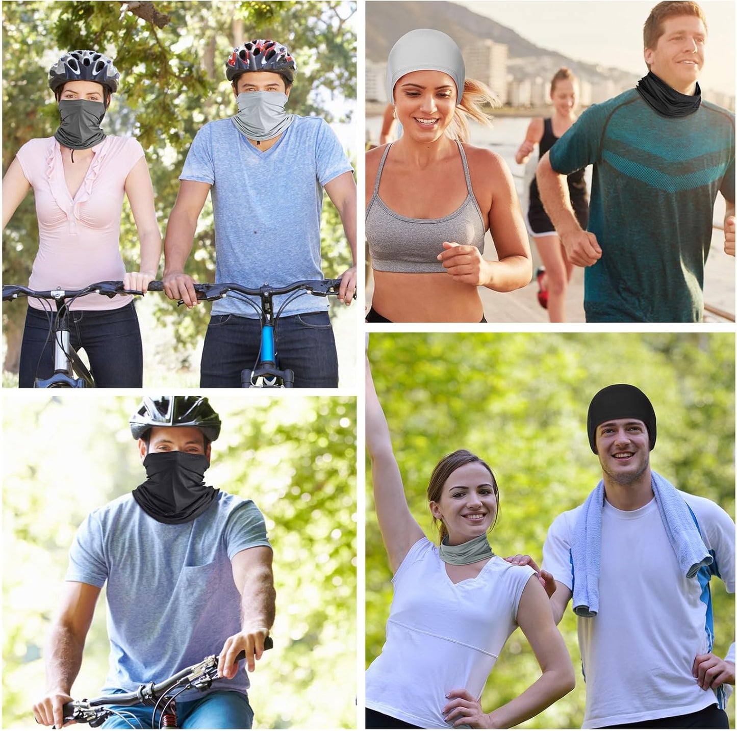 Geyoga 6 Pieces Summer UV Protection Cooling Neck Gaiter Face Clothing