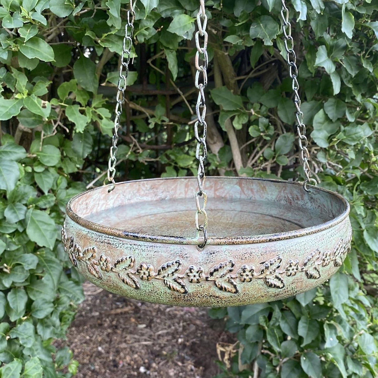 Hanging Bird Baths for Outdoors, Outdoor Bird Bath, Metal Bird Feeder, Back Yard, Deck,Patio Garden Decoration