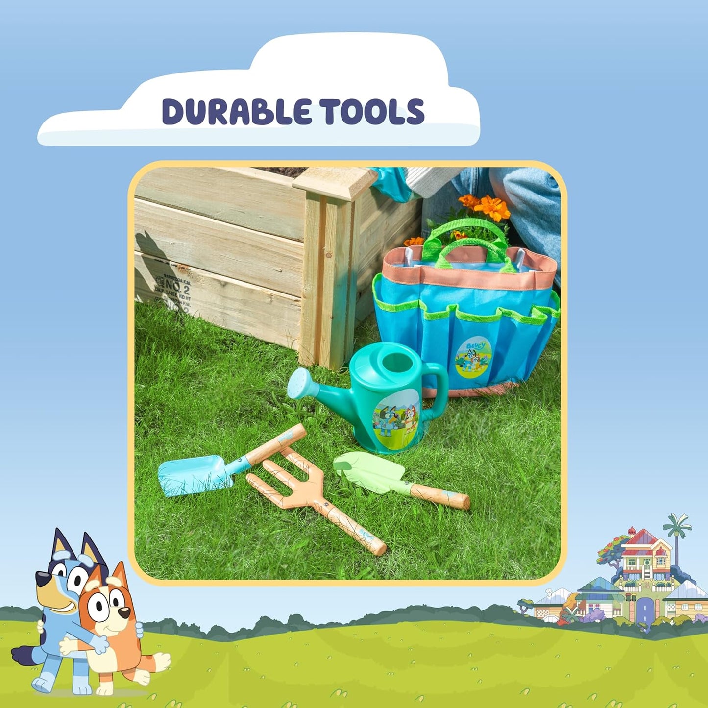 BLUEY Gardening Set | Quality Garden Tool Kit for Kids and Toddlers | 