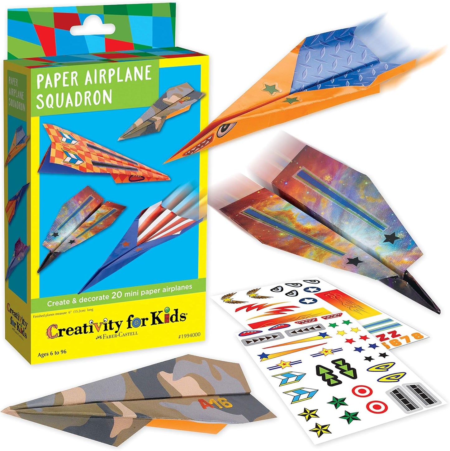 Creativity for Kids Paper Airplane Squadron - Create 20 Paper Airplane