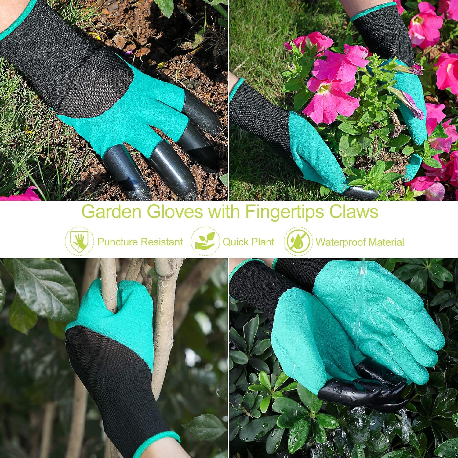 Gardening Tool Set - 13 PCS Heavy Duty Aluminum Gardening Tools Kit Fl
