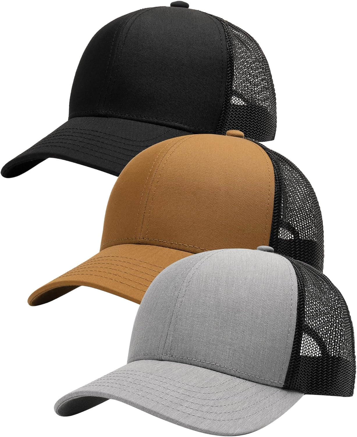 FURTALK Mens Trucker Hat Structured Mesh Baseball Cap Adjustable Class
