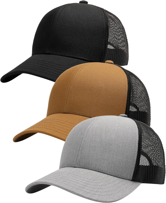 FURTALK Mens Trucker Hat Structured Mesh Baseball Cap Adjustable Class