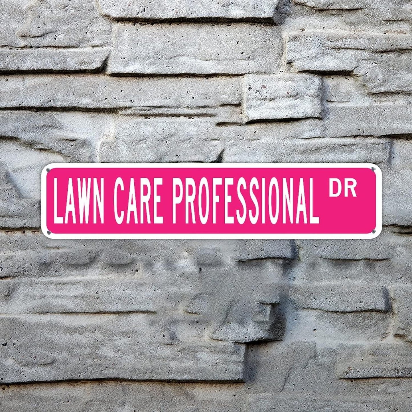 Lawn Care Professional Metal Sign Lawn Care Professional Metal Wall Art Animal Street Sign Farmhouse Sign Lawn Care Professional Gift 4" X 18"