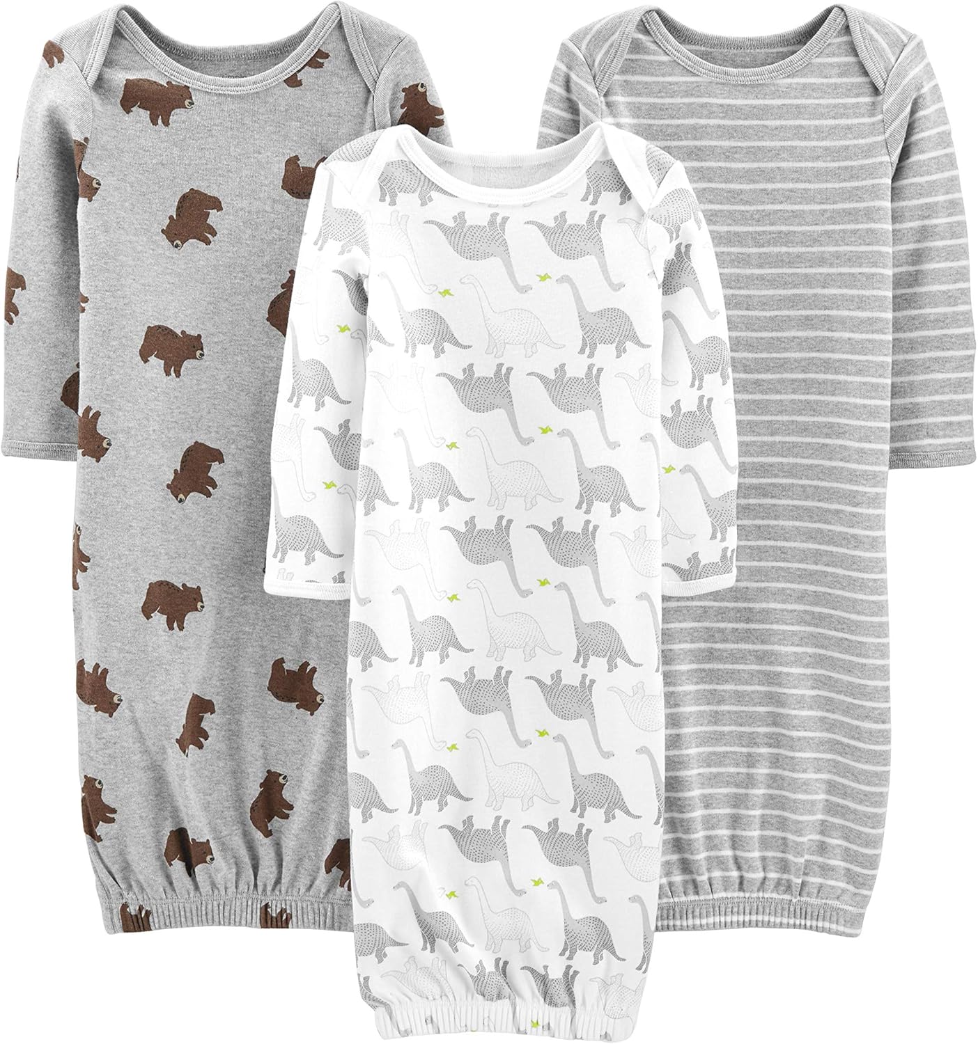 Simple Joys by Carter's Baby 3-pack Neutral Cotton Sleeper Gown