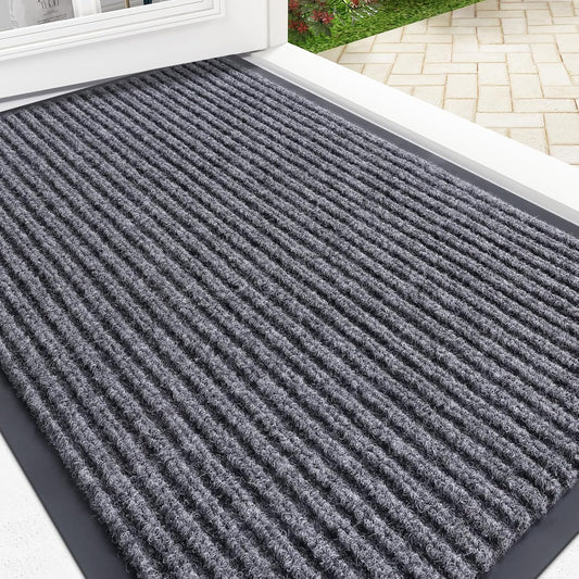 OLANLY Front Door Mat Indoor Outdoor Entrance, Waterproof Heavy Duty D