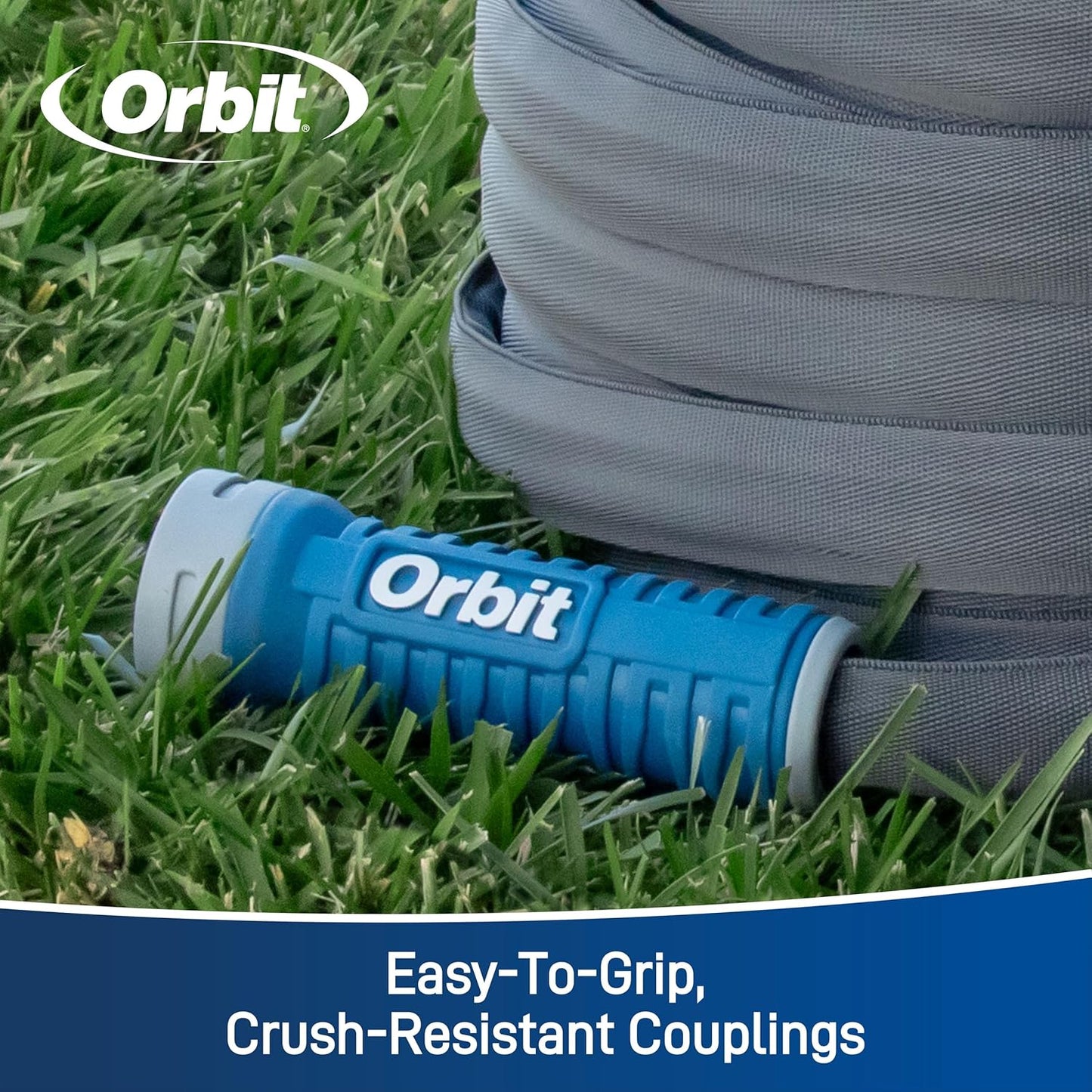 Orbit 33180 ExoJacket Fabric Garden Hose - Heavy-Duty Water Hose (100-