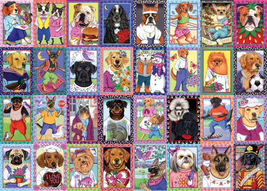 Wonder Forge Dandy Dogs 1000 Piece Jigsaw Puzzle for Adults | Unique, 