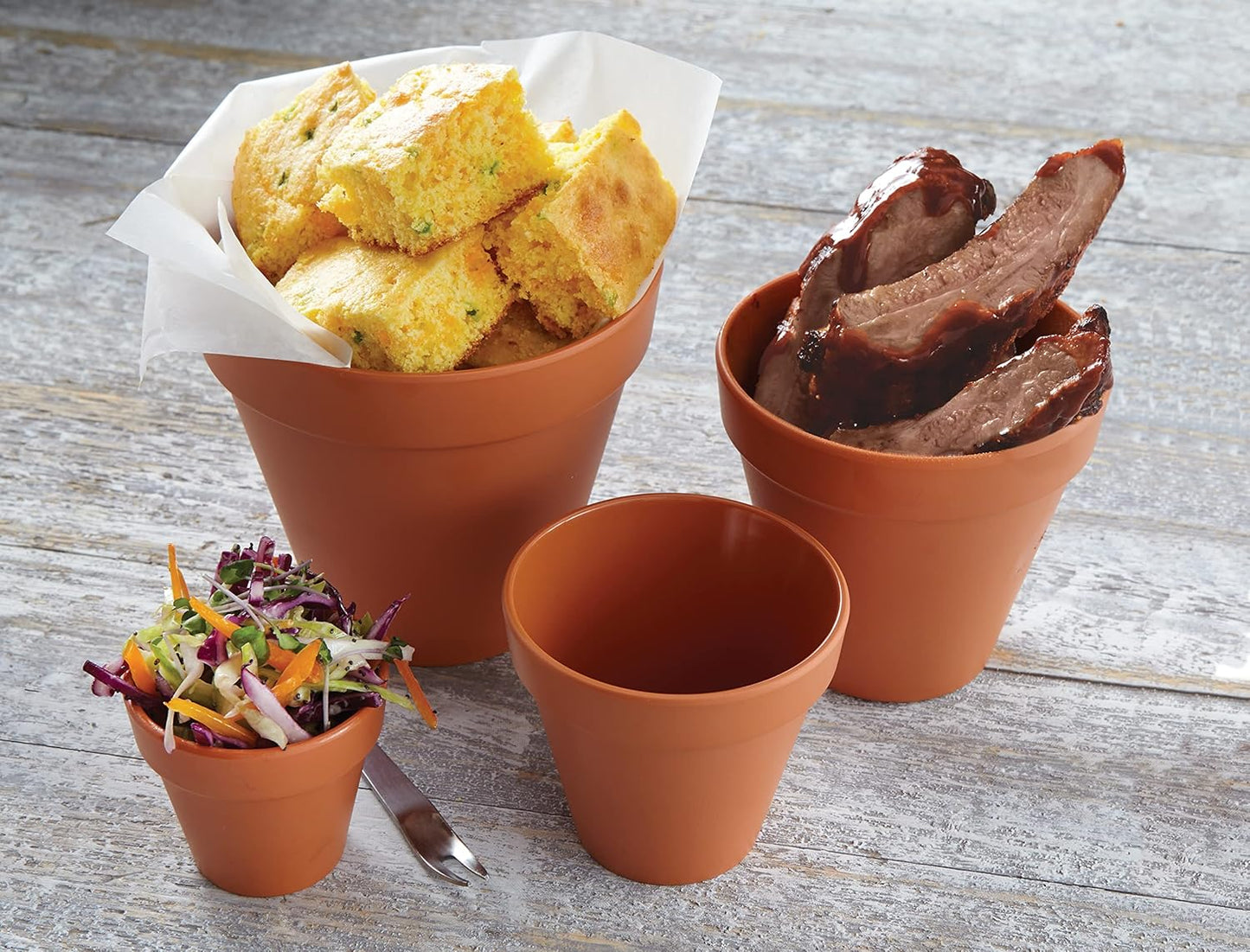 American Metalcraft MELPOT24 Terracotta Pot, Melamine 24 oz.